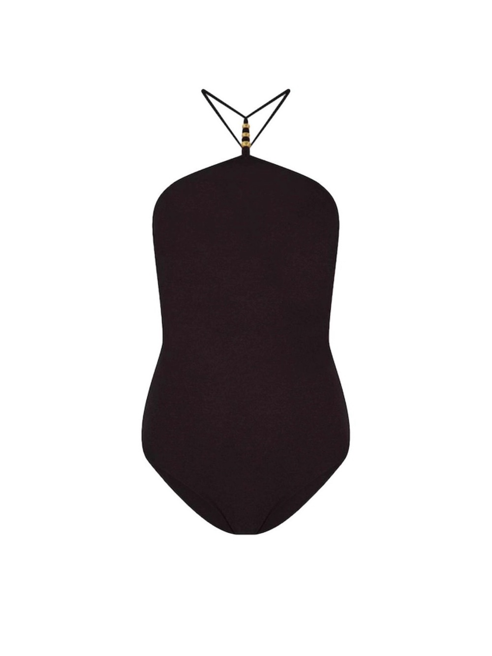 NWT Bottega Veneta Chocolate Cashmere Halter Bodysuit XS/S